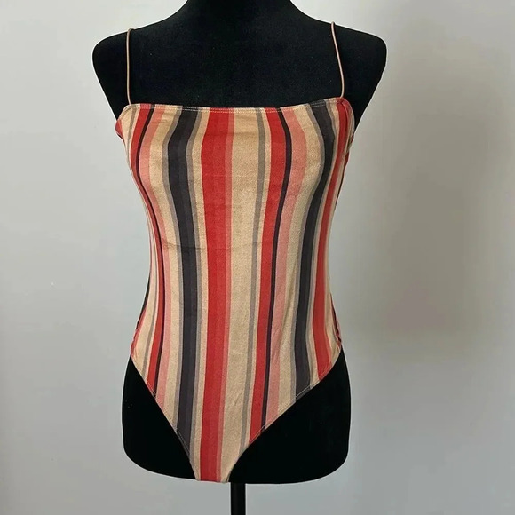 Fashion Nova Faux suede Stripped Body - Picture 1 of 7